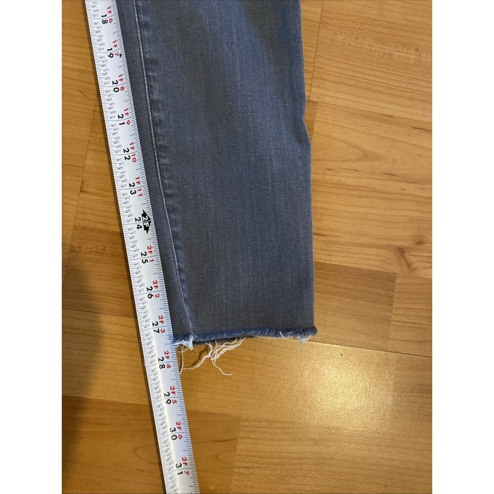 All Saints Jeans Women 32 Gray Washed Grace Slashed Distressed Skinny Denim - Picture 9 of 10